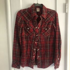 TRUE RELIGION women’s button flannel